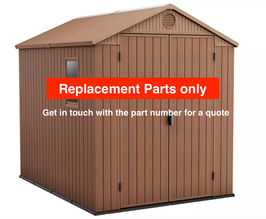 Keter Darwin 4x6, 6x6 and 6x8 Shed replacement PARTS Only